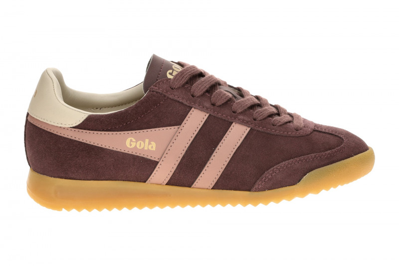 Gola Torpedo Damen Sneakers Schuhe lila braun Velour CLB761