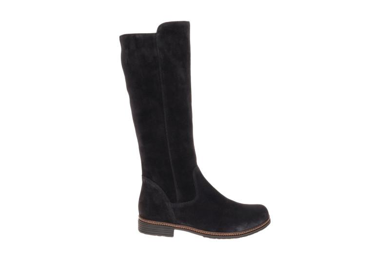 Gabor Schaft Stiefel blau Schaftweite M Velour 8023.04.005
