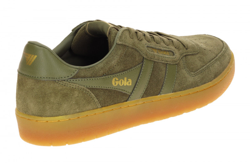 Gola Schuhe Hawk Sneakers grün khaki Suede CMB571