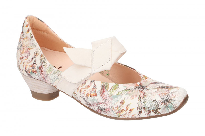 Think Aida Riemchen Pumps weiß effekt tahiti