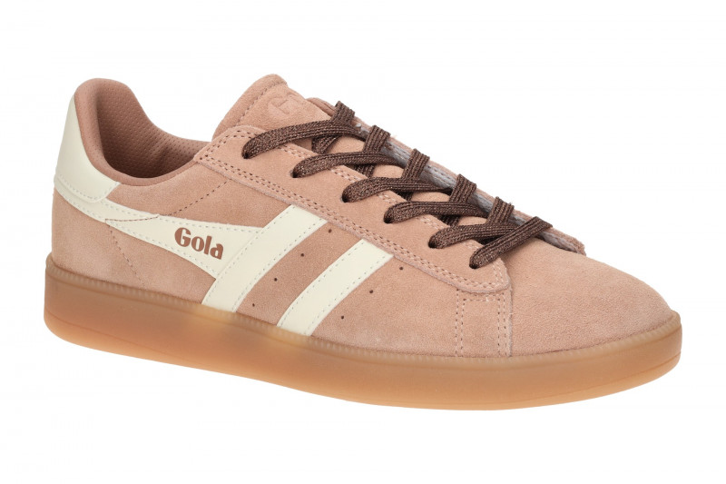 Gola Aztec Schuhe Sneakers rose weiß Velour CLB786