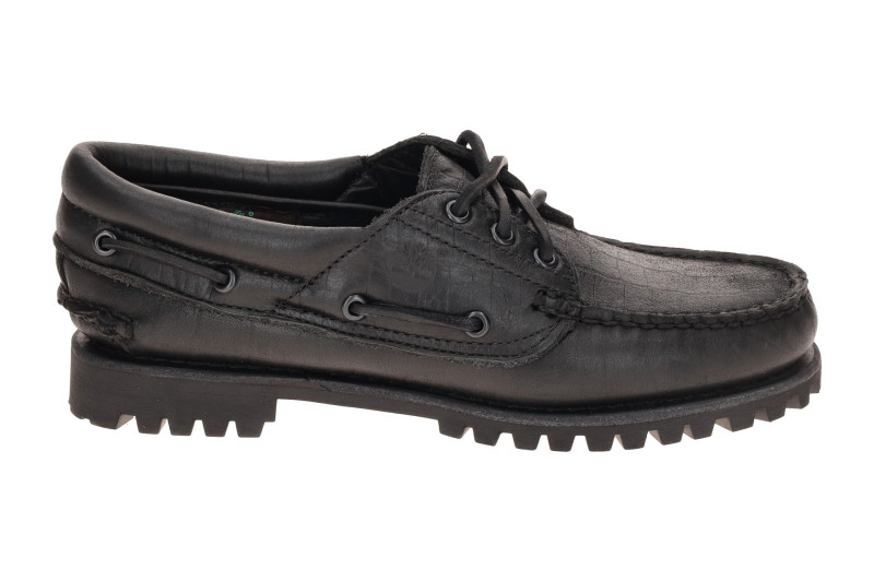 Timberland Authentic Schuhe schwarz Bootsschuhe Kroko 0A2GNV