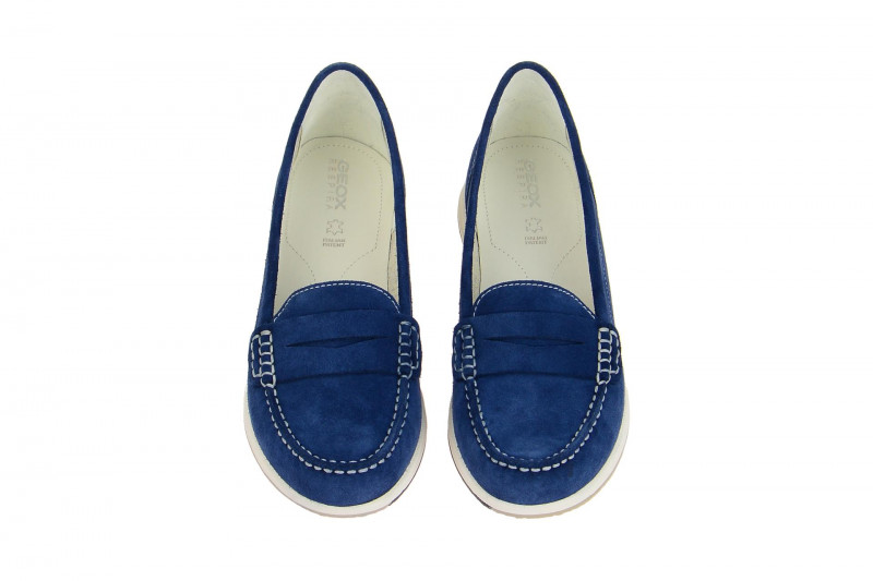 Geox Avery Mokassin Slipper blau D62H5C