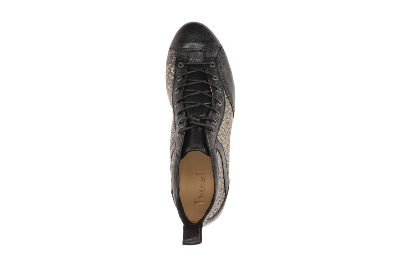 Think Guad 2 Schnür Stiefeletten schwarz gold metallic 618