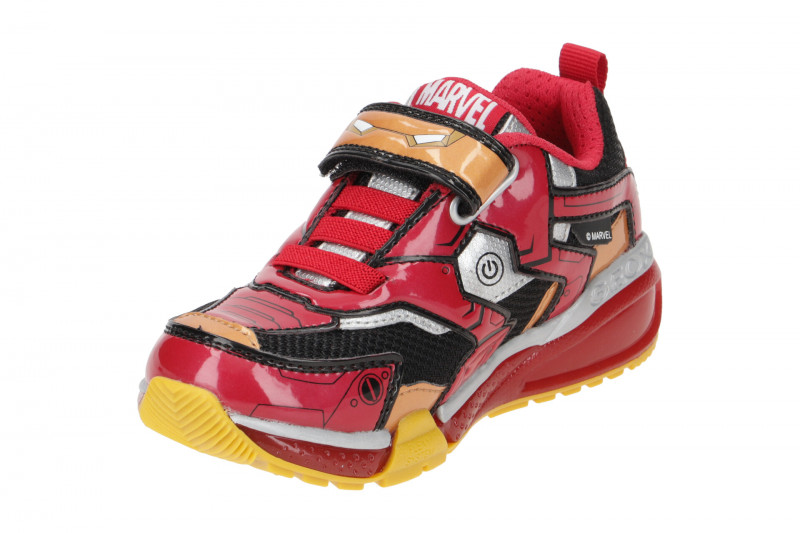 Geox Bayonyc Kinder Schuhe rot Iron Man J35FEC