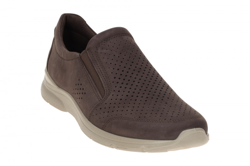 Ecco Irving Schuhe Slipper braun mocha gelocht