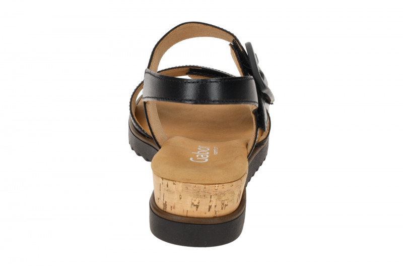 Gabor Comfort Keil Sandale schwarz Nappa 82.752.57