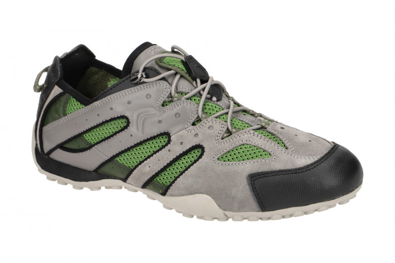 Geox Snake Sneaker Schuhe grau grün U4207J
