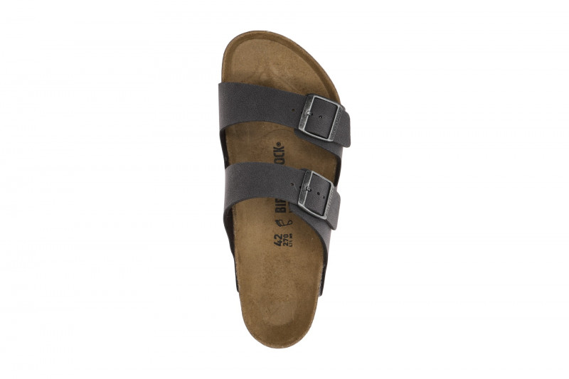 Birkenstock Arizona Pantolette grau velvet gray NORMAL-WEIT 1029134
