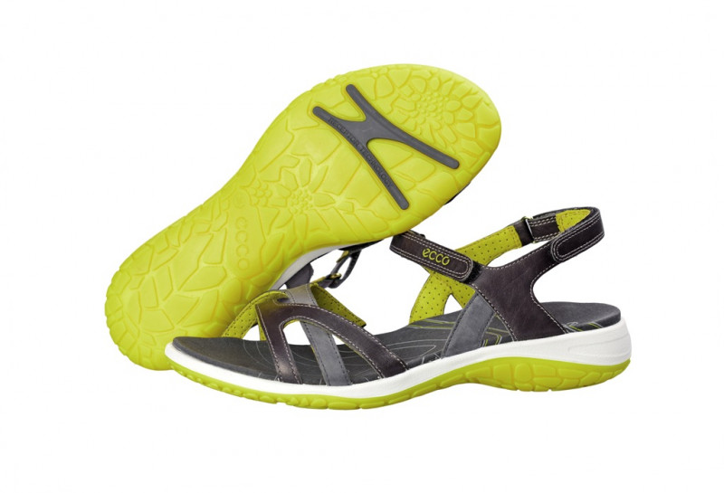 Ecco Kawaii Sandale in dunkelgrau gelb 82260358410
