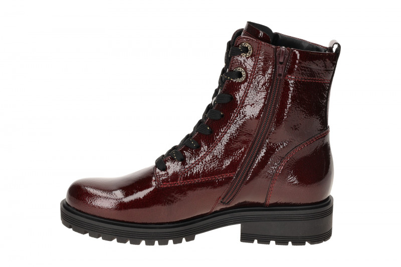 Gabor Comfort Stiefelette rot burgund Lack H-Weite 72.765.88