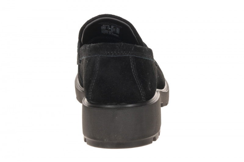 Ecco Metropole Vienna Schuhe schwarz Velour Loafer 231333