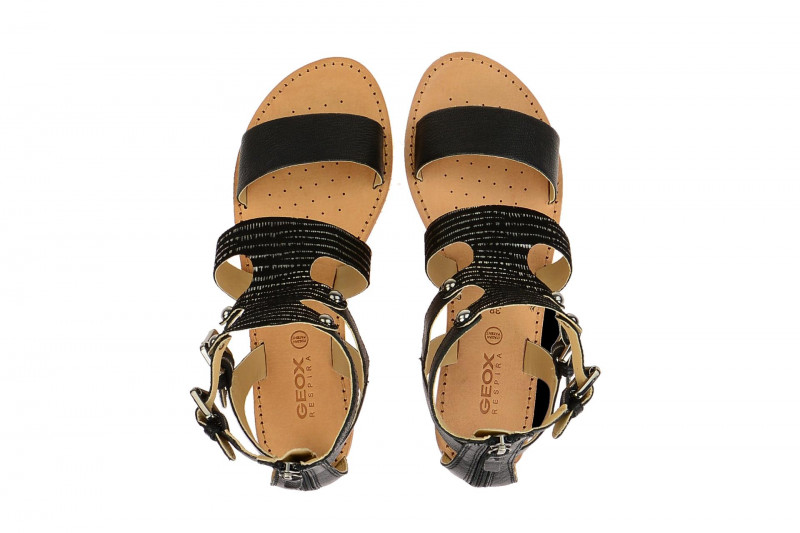 Geox Sozy Sandale schwarz silber D722CG