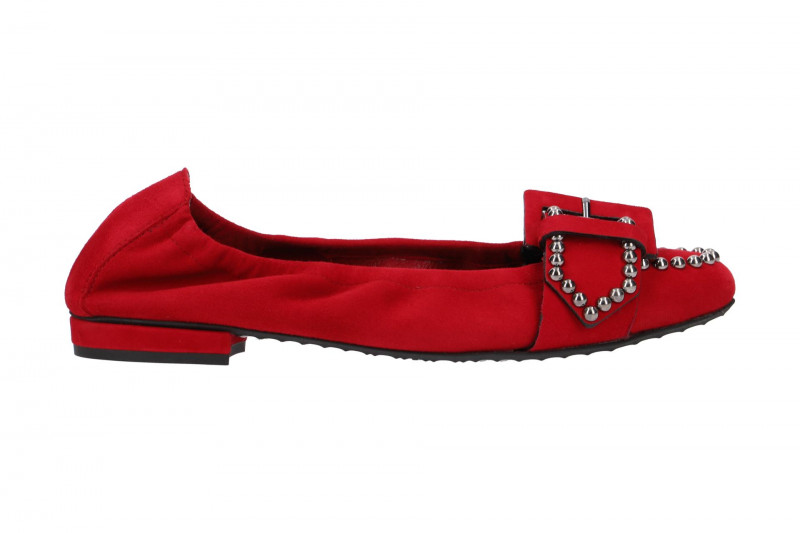 K&S Malu Ballerinas rot Perlen 10350
