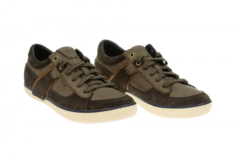 Geox Respira Box C Schuhe in dunkelbraun Herren Sneakers