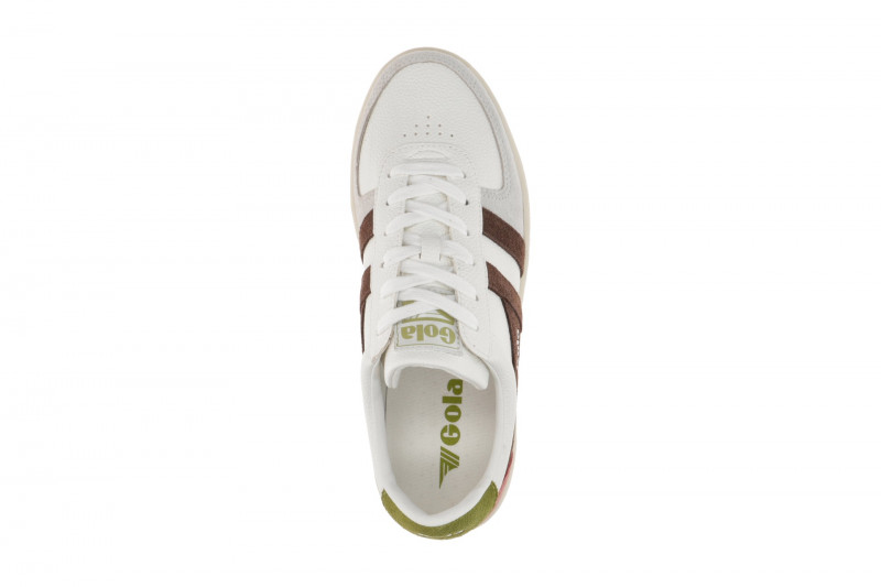 Gola Grandslam Trident Schuhe Sneakers weiß braun CLA415