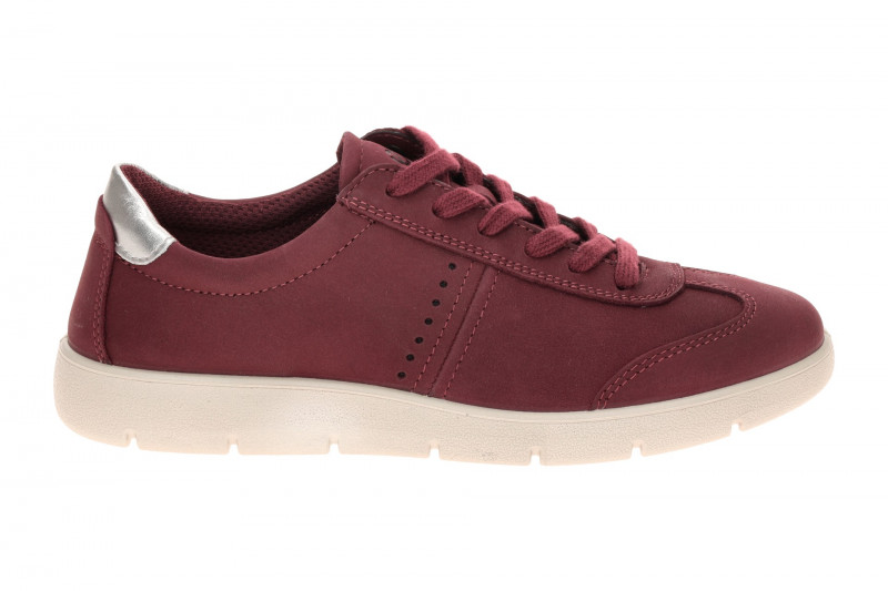 Ecco Bella 2 Schuhe Sneaker rot silber Nubuck 239363