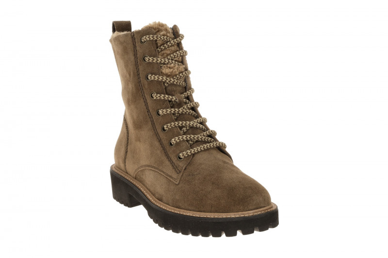 Paul Green Winter Stiefel braun earth Warmfutter Boots Velour 8175