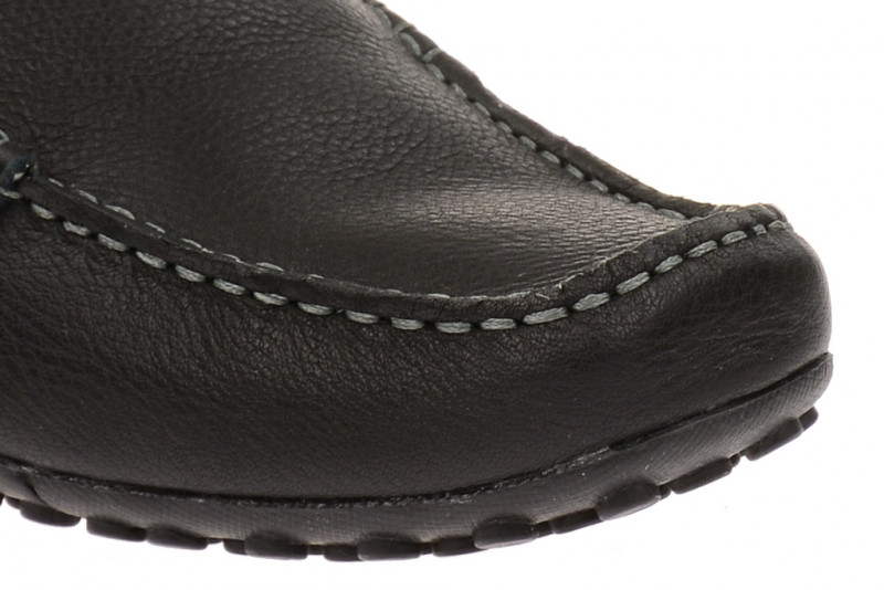 Geox Snake Mokassin Slipper schwarz