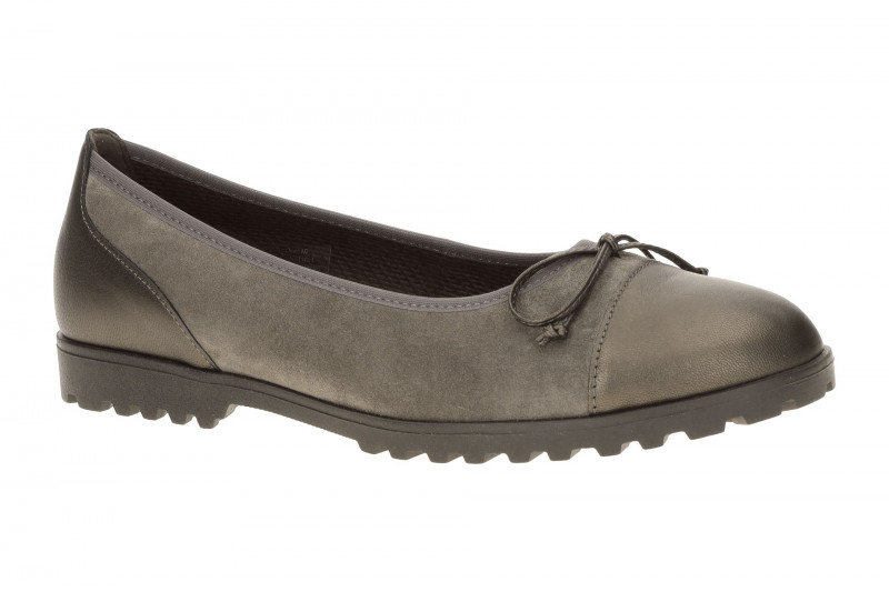 Gabor Ballerina grau taupe Schimmer Velour 3007