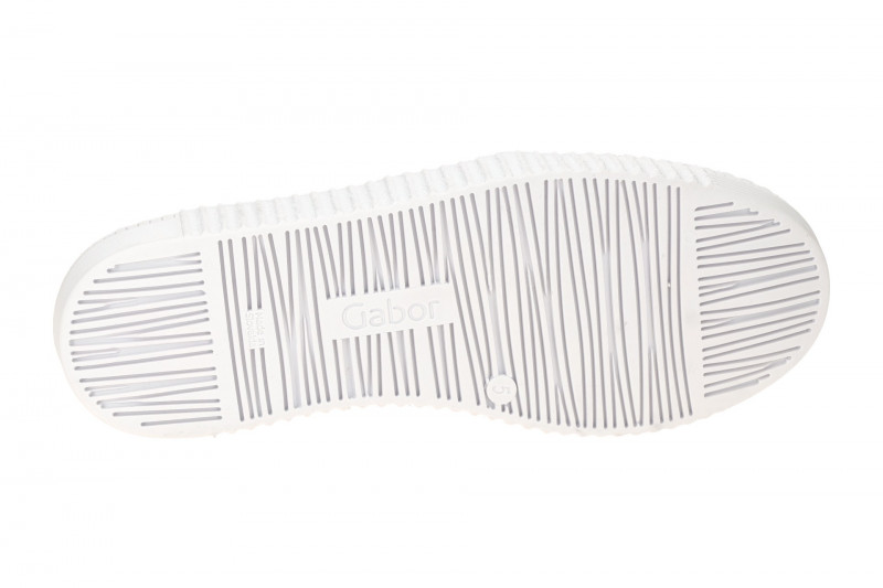 Gabor Schuhe weiß Glattleder Slipper 03.333.21