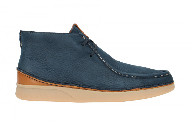 Clarks Oakland Mid Schuhe blau Nubuck
