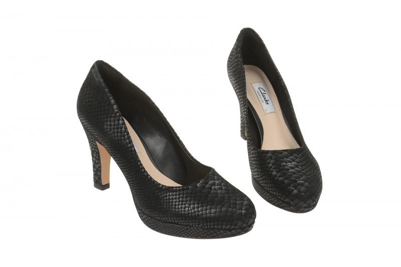Clarks Pumps Crisp Kendra schwarz snake