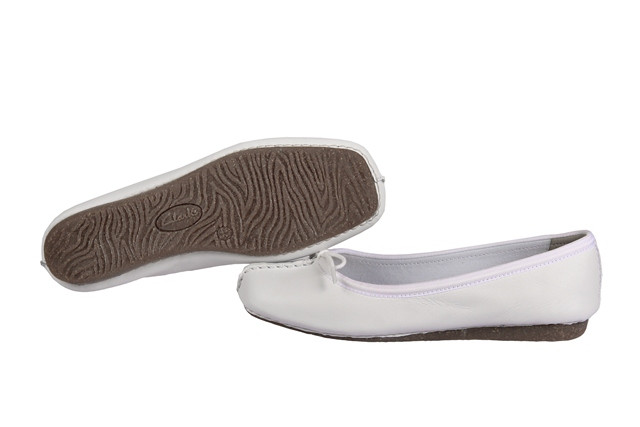 Clarks Ballerina Freckle Face weiß