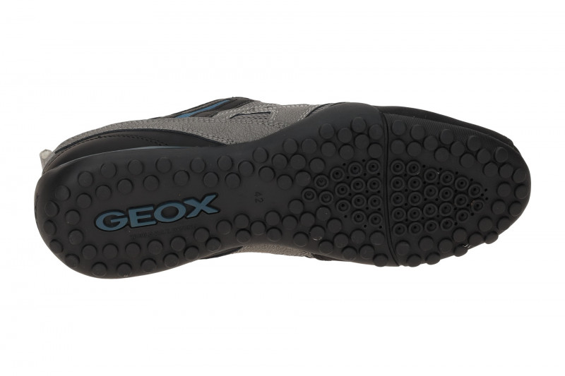 Geox Snake Sneaker Schuhe grau Gummizug U4507C