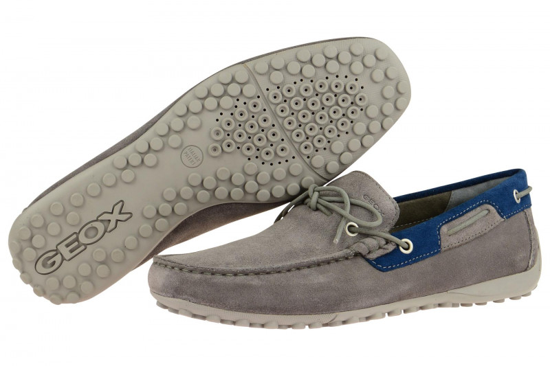 Geox Snake Mokassin Slipper grau U4207I