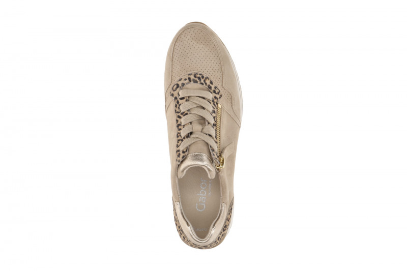 Gabor comfort Sneaker Schuhe beige caramel H-Weite Leo 66.528.34