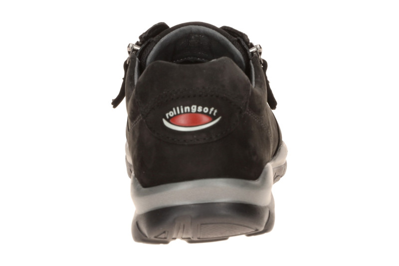 Gabor RollingSoft Schuhe schwarz Nubuck 0100.01.001