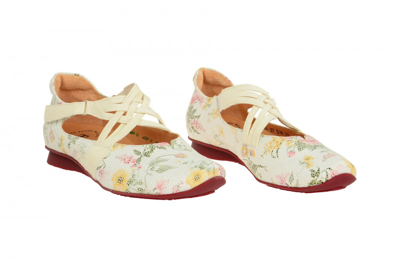 Think Chilli Schuhe weiß effekt Blumen