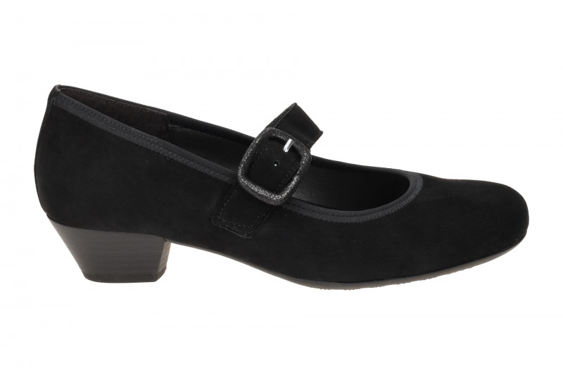 Gabor Malta Pumps schwarz Samt H-Weite 66.139.47