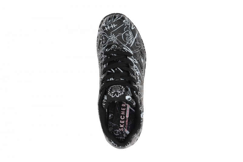 Skechers Uno Schuhe schwarz Vexx Doodle weiß 177972