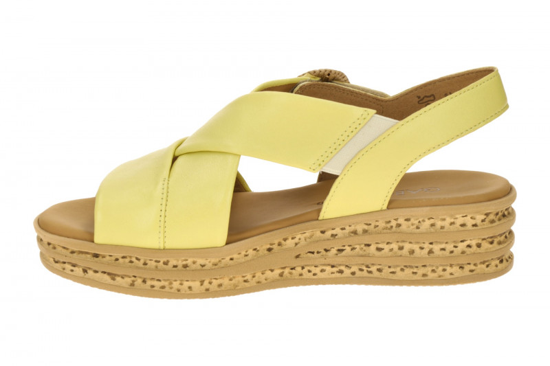 Gabor Plateau Sandale gelb Nappa 84.556.23