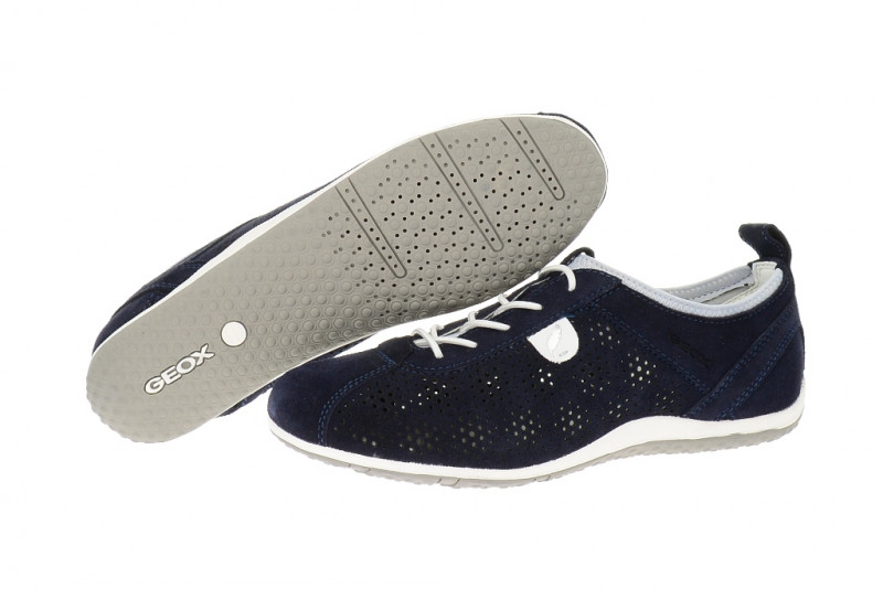 Geox Vega Schuhe in navy dunkelblau Slipper D4209A