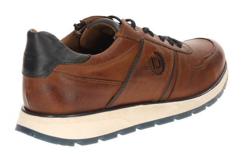 bugatti Schuhe Sneakers braun cognac Glattleder APA03