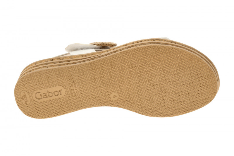 Gabor Plateau Sandale weiß Nappa 84.556.20