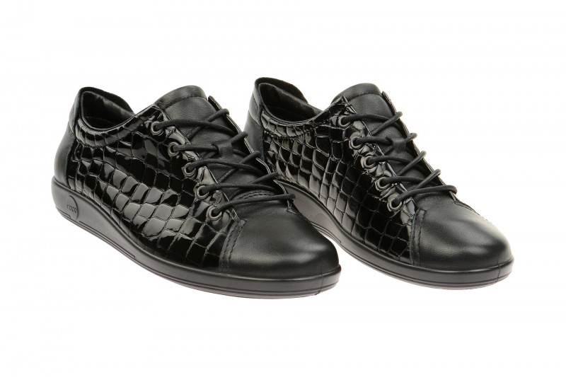 Ecco Soft 2.0 schwarz Leder mix 20650353859