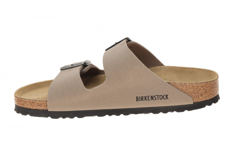 Birkenstock Arizona Pantolette taupe grau SCHMAL 1032070
