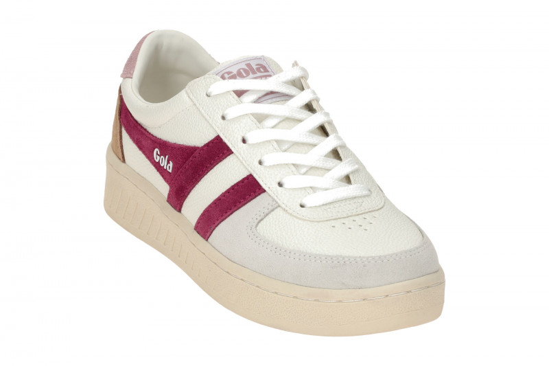Gola Grandslam Trident Schuhe Sneakers weiß rot CLA415