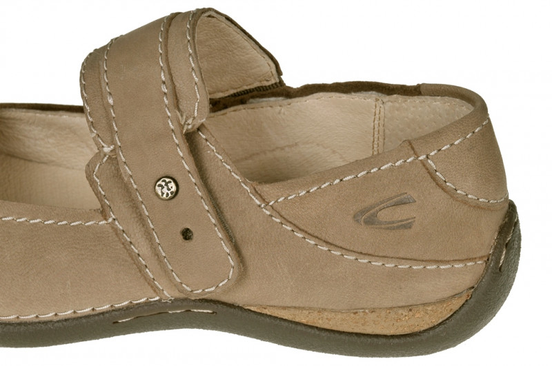 camel active Marrakesh Slipper in taupe beige Mary Jane