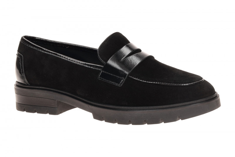 ARA Cambridge Slipper schwarz Velour Loafer 12-11229