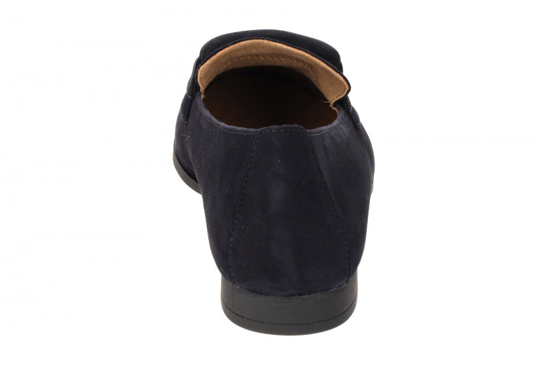 Gabor Schuhe Slipper blau Loafer Velour 75.273.16