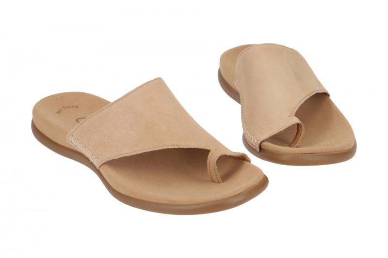 Gabor Zehentrenner Pantolette hellbraun