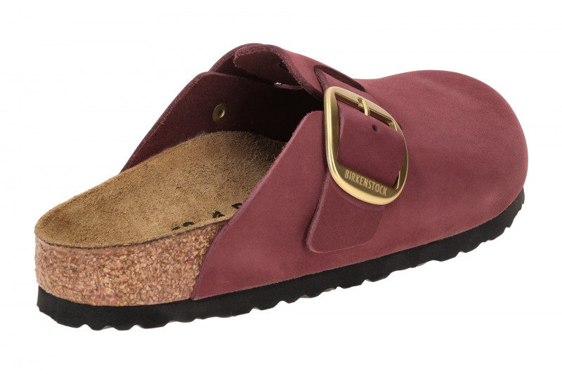 Birkenstock Boston Big Buckle Clogs Pantoletten berry rot SCHMAL 1028058