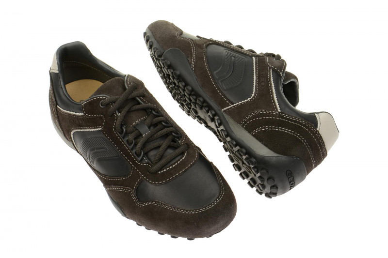 Geox Snake Schuhe schwarz grau U3407Q