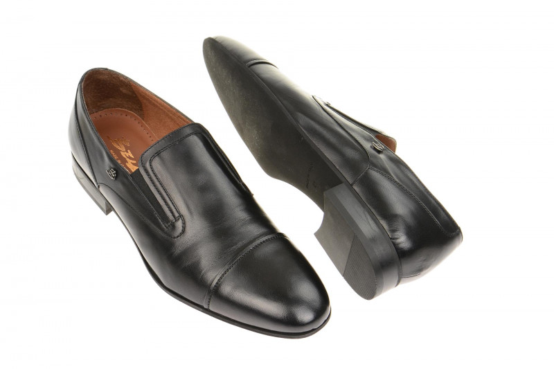 Bello italienische Herren Slipper schwarz - D575