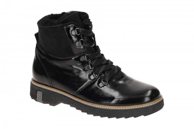 Waldläufer Hitomi Winter Stiefel Boots schwarz H-Weite Lack
